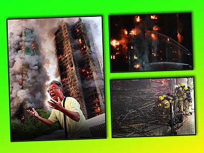 Chết chy hng loạt tại Hồng Kng, cc to nh biến thnh địa ngục, hng trăm người mất tch