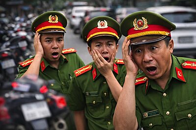 D�n Việt Nam l�m mờ biển số xe khiến AI của C�ng An kh�ng biết đường n�o m� phạt