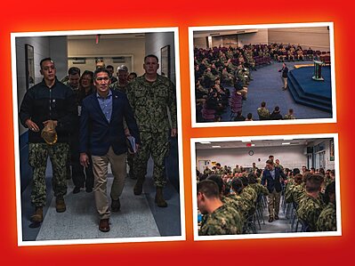 Thứ trưởng Hải qu�n Hung Cao v� lễ tốt nghiệp khiến cả kh�n ph�ng nghẹn lại